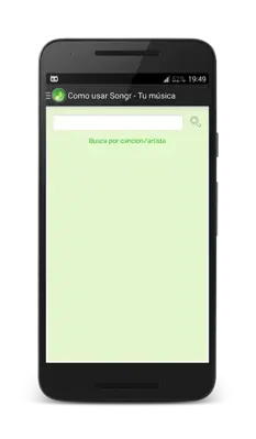 Como usar Songr android App screenshot 1